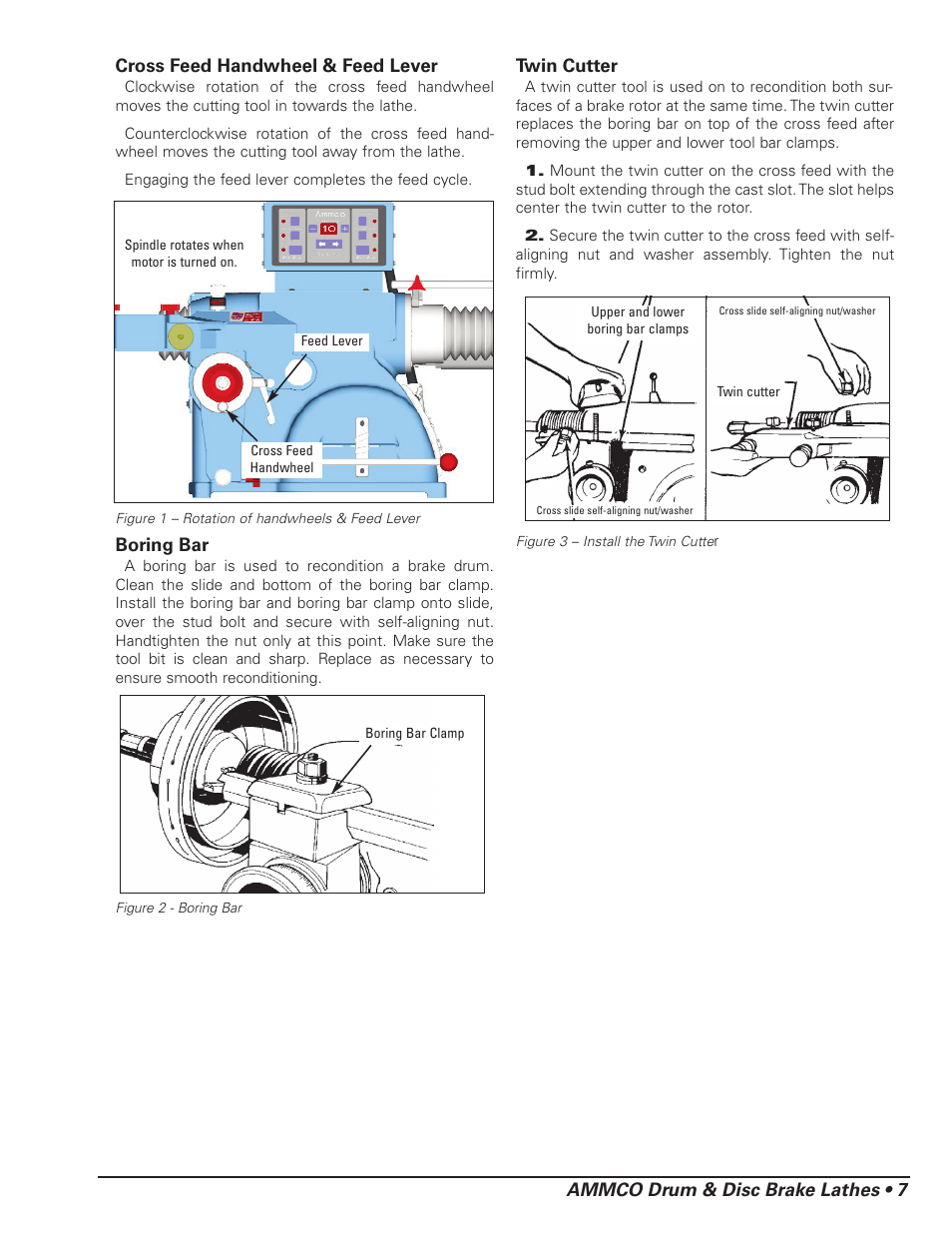Ammco drum & disc brake lathes • 7 | AMMCO 4000E Drum and Disc Brake lathe User Manual | Page 9 / 20