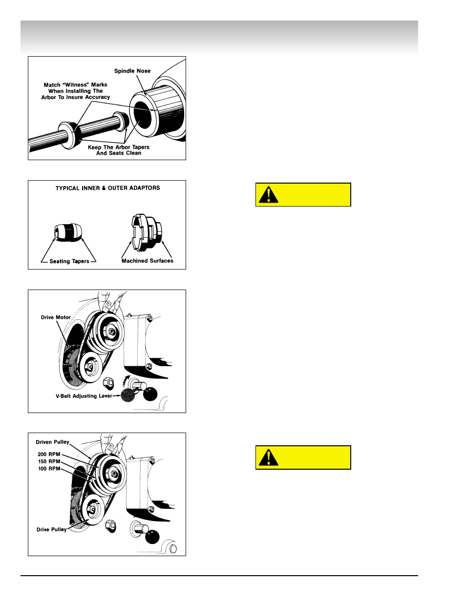 Brake lathes, Caution | AMMCO 7000 Disc Rotor Lathe User Manual | Page 10 / 20