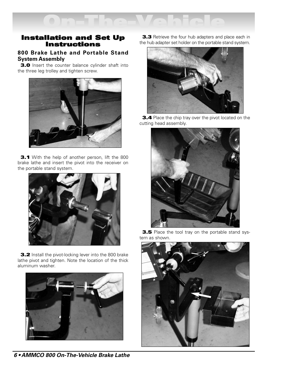 Oon n- -t th he e- -v ve eh hiic clle e | AMMCO 800 On-The-Vehicle Brake Lathe User Manual | Page 12 / 28