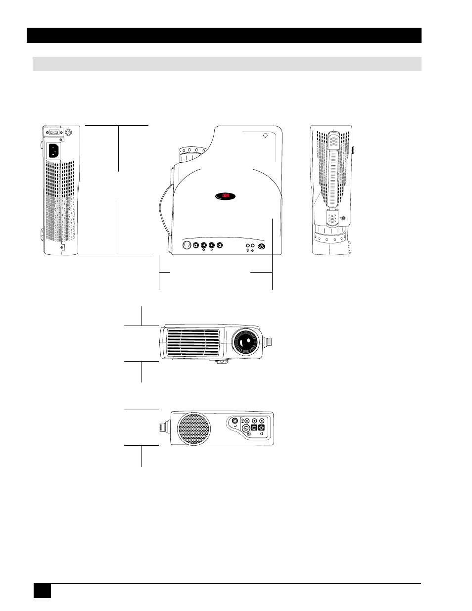 Appendix 67 mm ( 2.6 in ), Dimensions | 3M MP7730 User Manual | Page 36 / 40