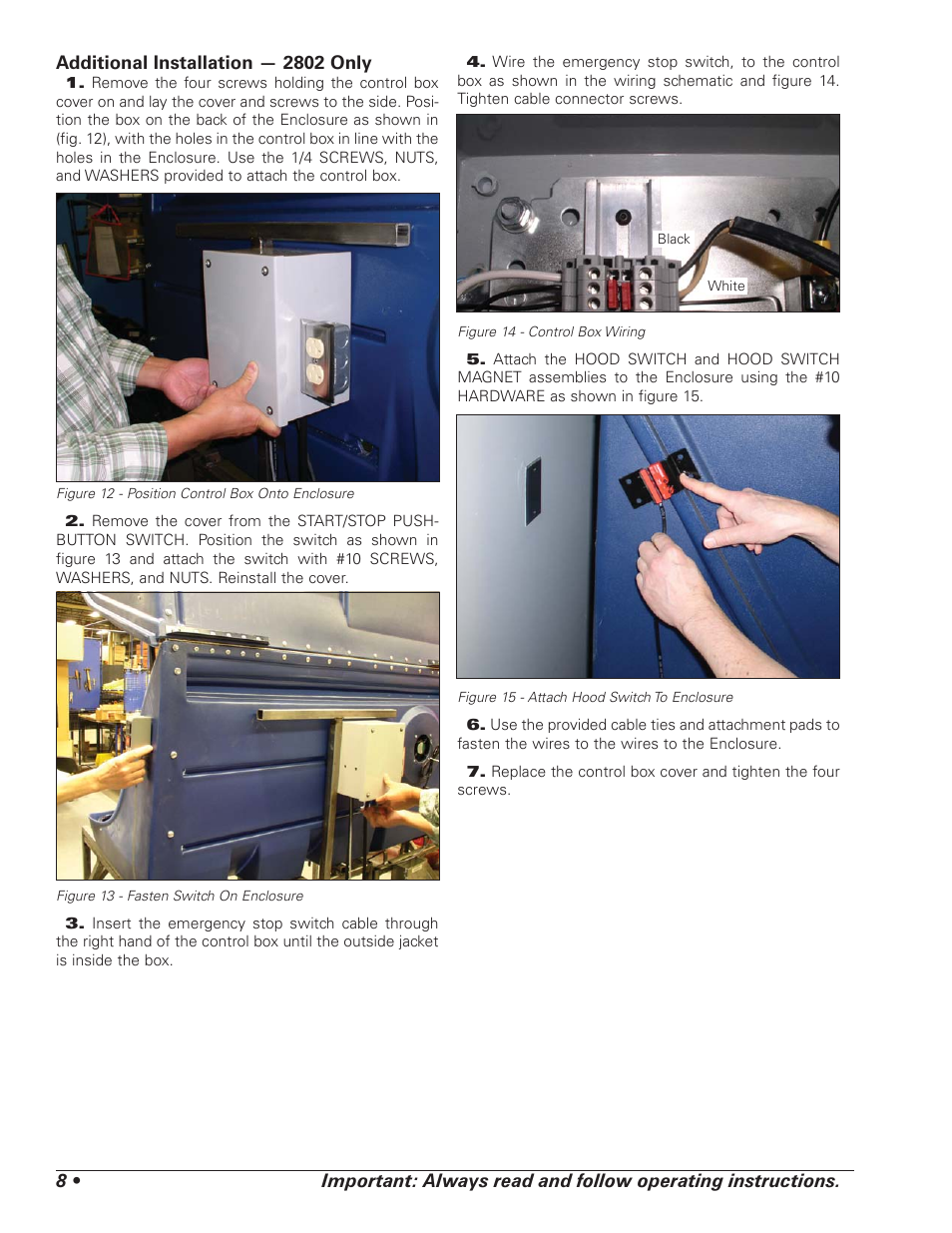AMMCO 2800, 2801 Environmental Lathe-Enclosure User Manual | Page 10 / 20