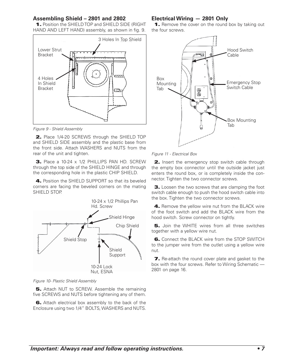 AMMCO 2800, 2801 Environmental Lathe-Enclosure User Manual | Page 9 / 20