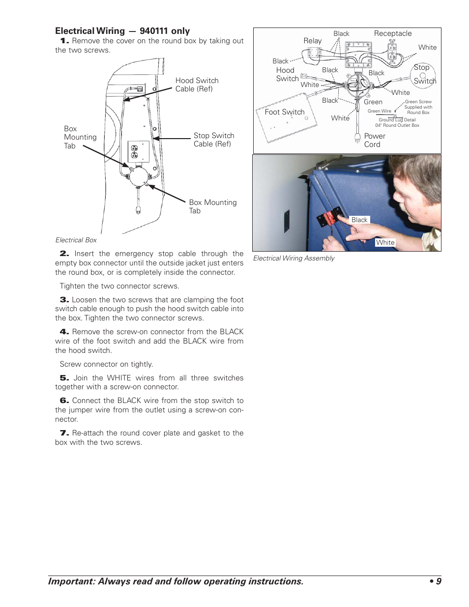 AMMCO 40111 Environmental Lathe Enclosure Conversion Kit User Manual | Page 9 / 12