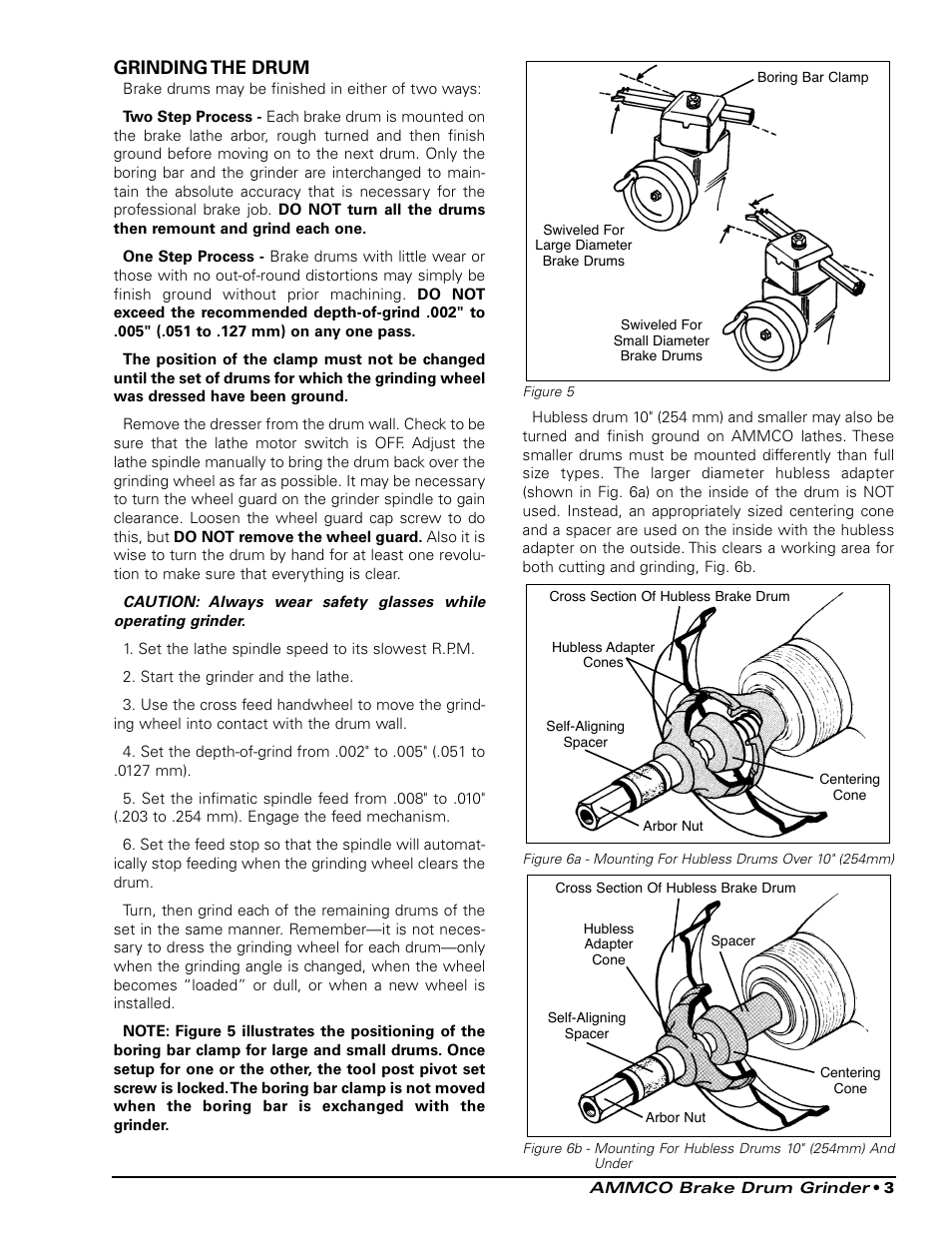 AMMCO 4850 Brake Drum Grinder User Manual | Page 3 / 4