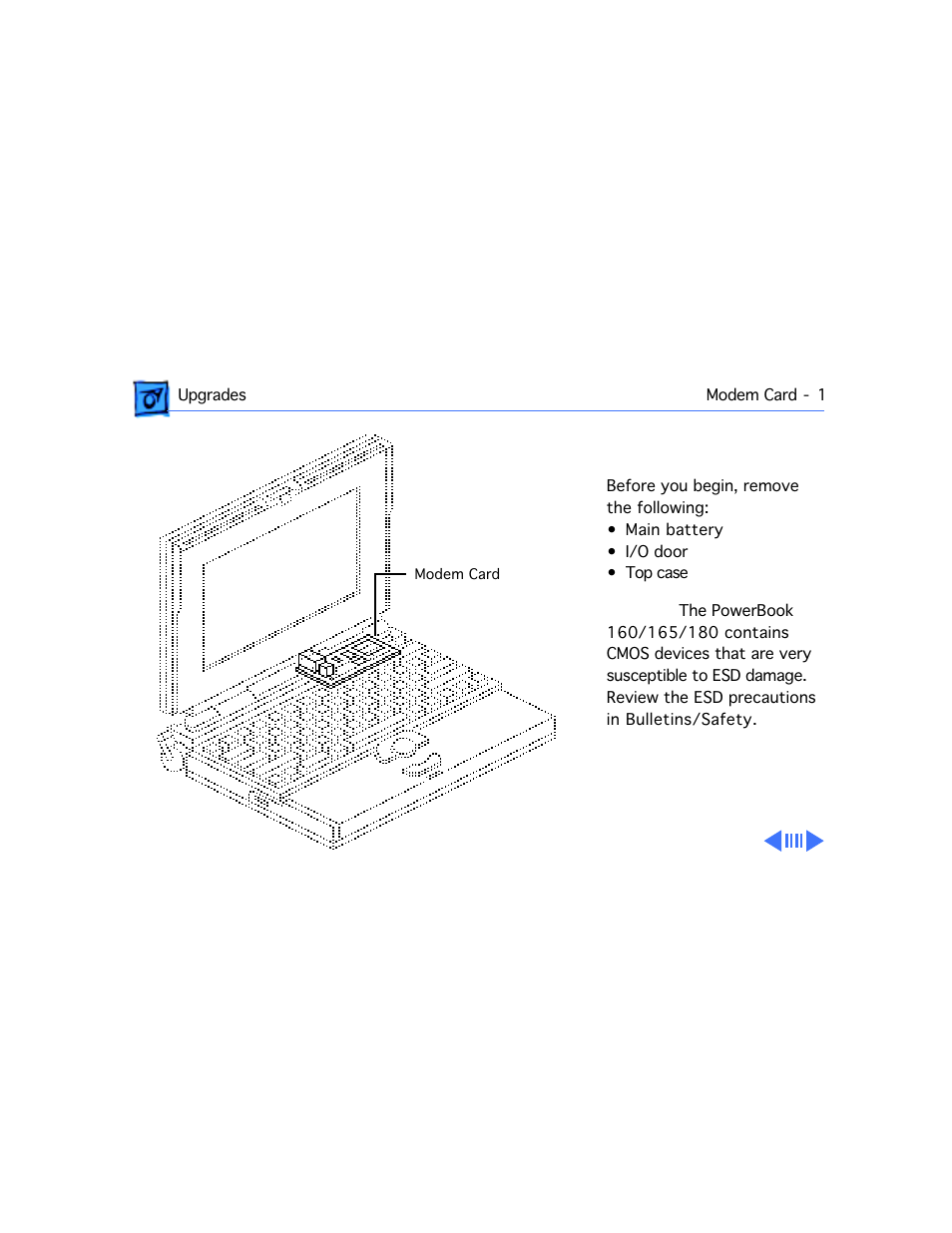 Modem card | Apple PowerBook 165 User Manual | Page 139 / 149