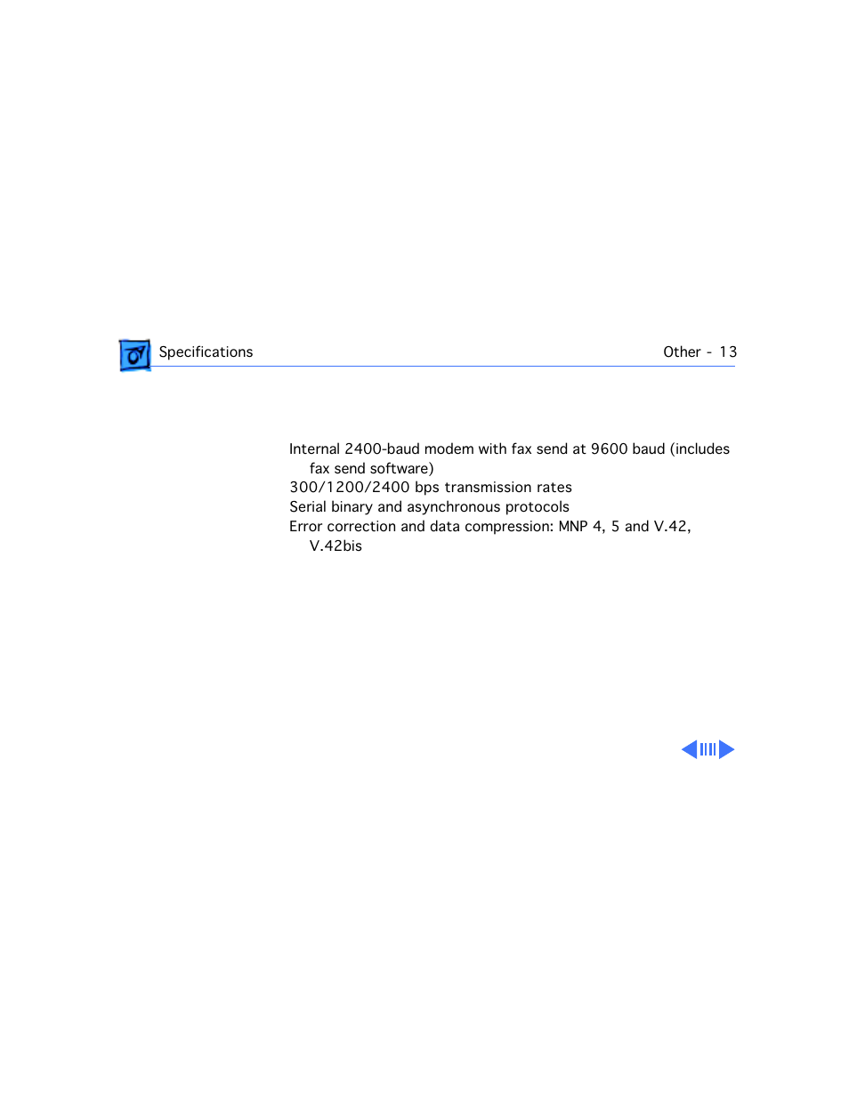 Other, Fax/data modem | Apple PowerBook 165 User Manual | Page 22 / 149