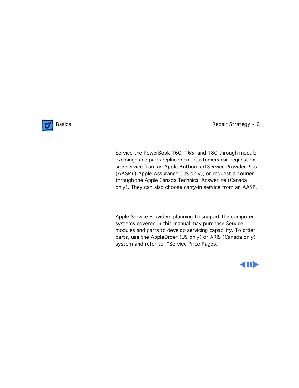 Repair strategy, Ordering | Apple PowerBook 165 User Manual | Page 4 / 149