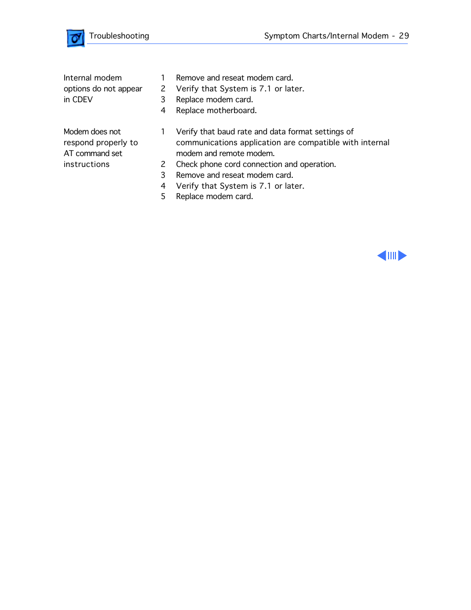 Internal modem | Apple PowerBook 165 User Manual | Page 53 / 149