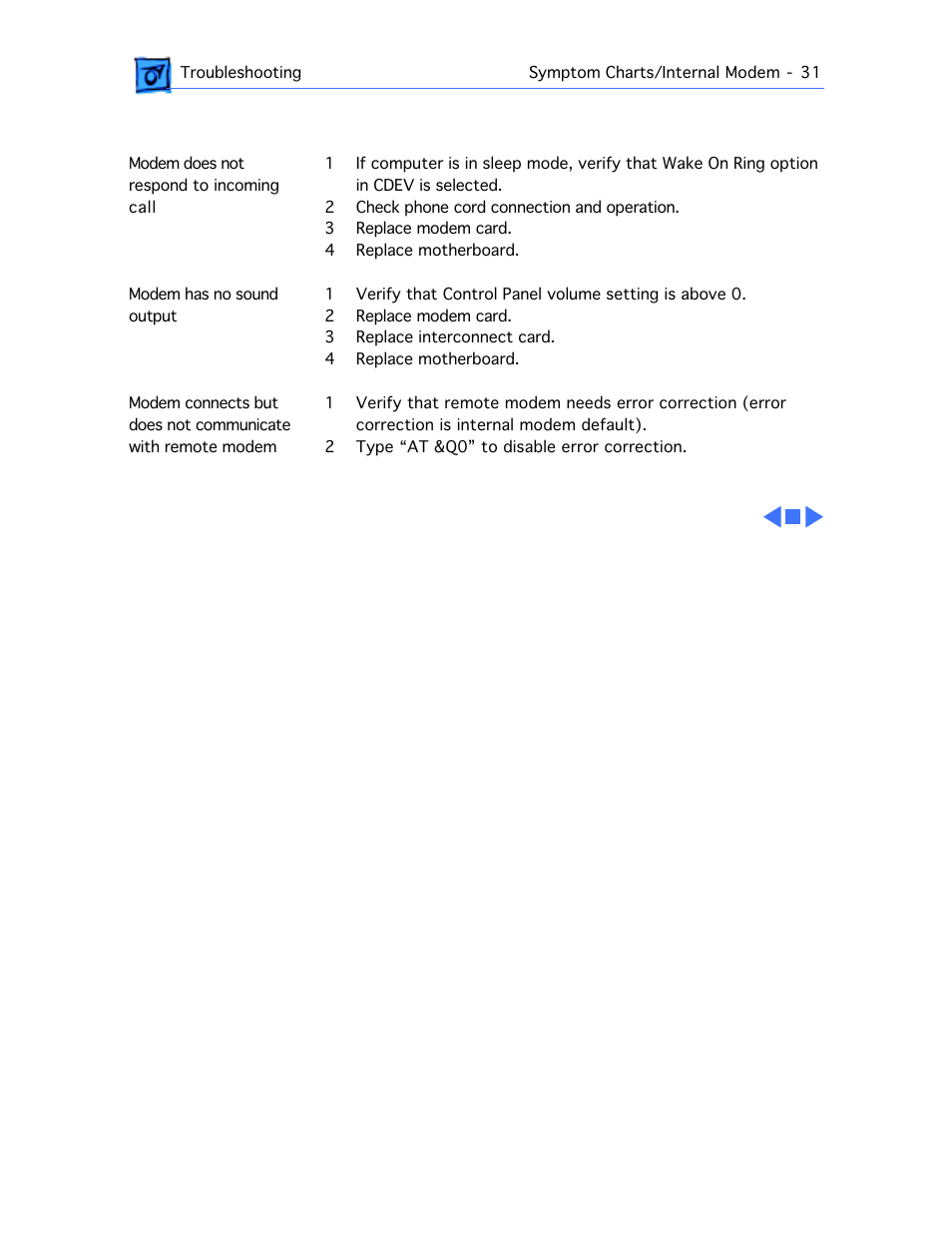 Internal modem | Apple PowerBook 165 User Manual | Page 55 / 149