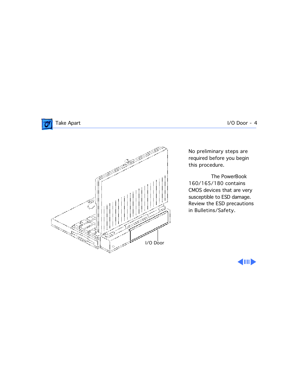 I/o door | Apple PowerBook 165 User Manual | Page 64 / 149