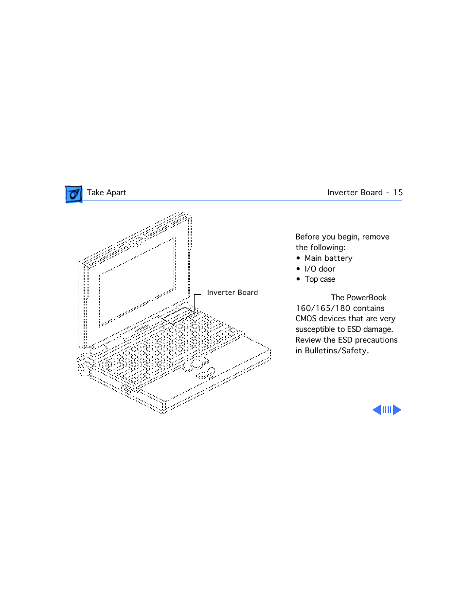 Inverter board | Apple PowerBook 165 User Manual | Page 75 / 149