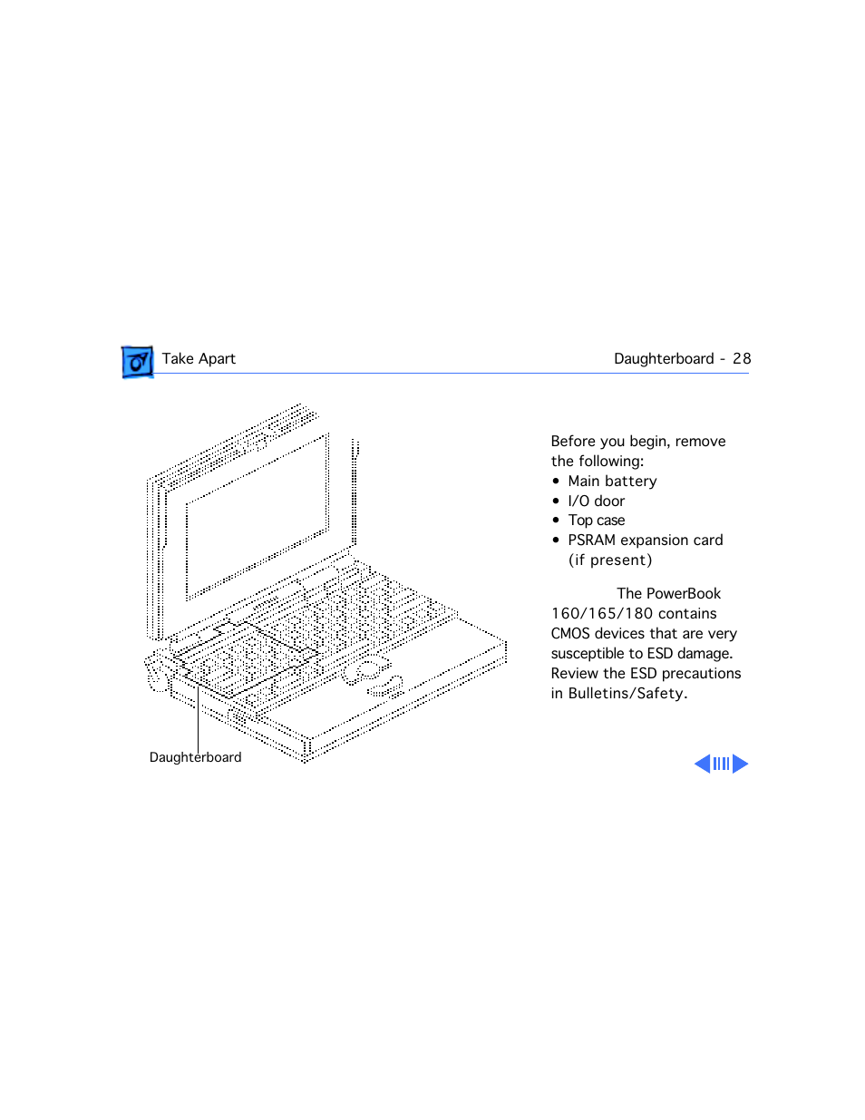 Daughterboard | Apple PowerBook 165 User Manual | Page 88 / 149