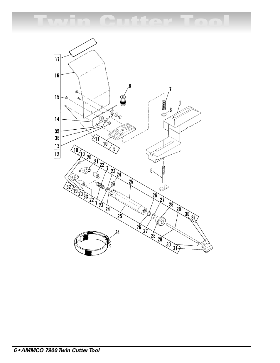 Twin cutter tool | AMMCO 7900 Twin Cutter Tool User Manual | Page 6 / 8