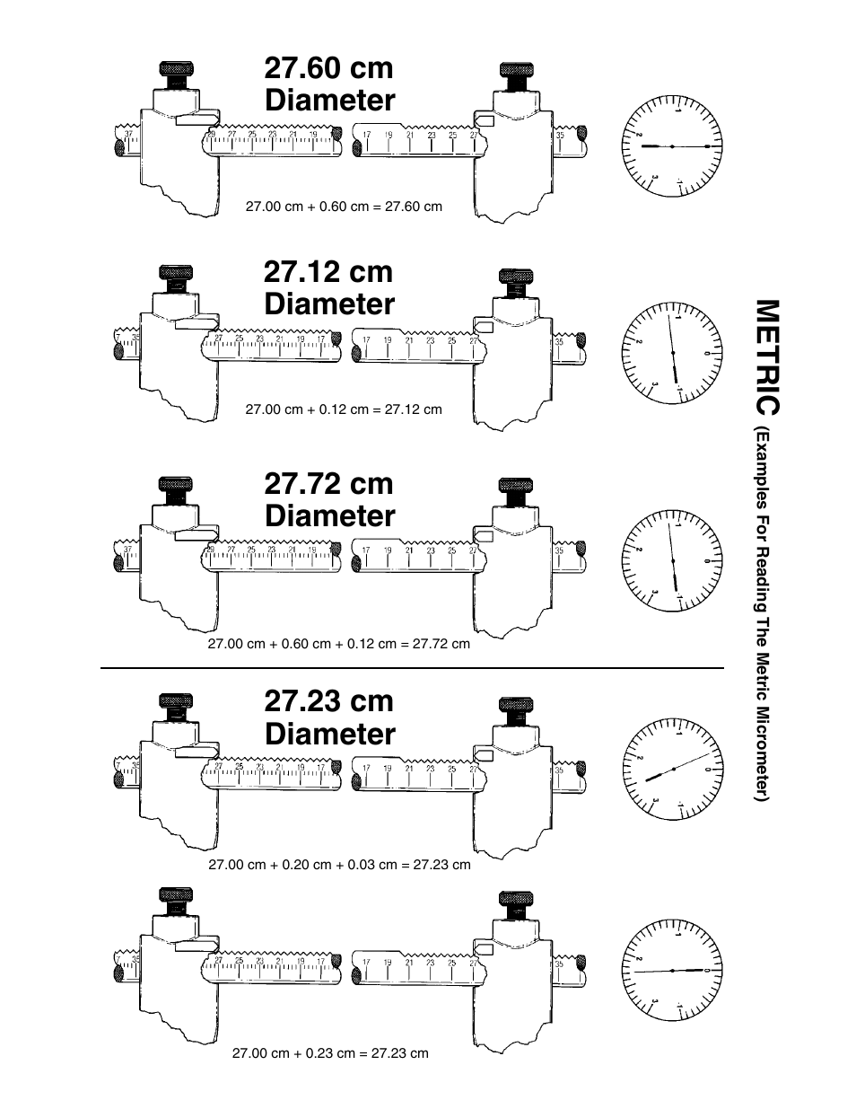 Metric | AMMCO 8500 Brake Drum Micrometer User Manual | Page 3 / 4