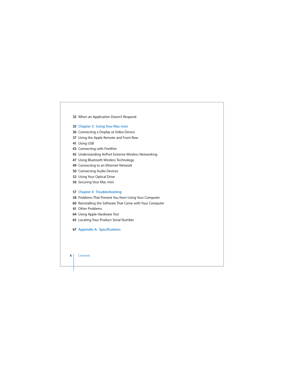 Apple Mac mini User Manual | Page 6 / 96