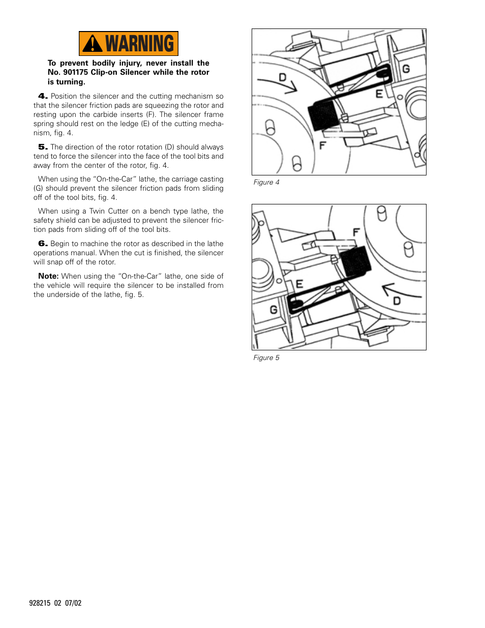 Warning | AMMCO 901175 Clip-on Silencer User Manual | Page 2 / 2