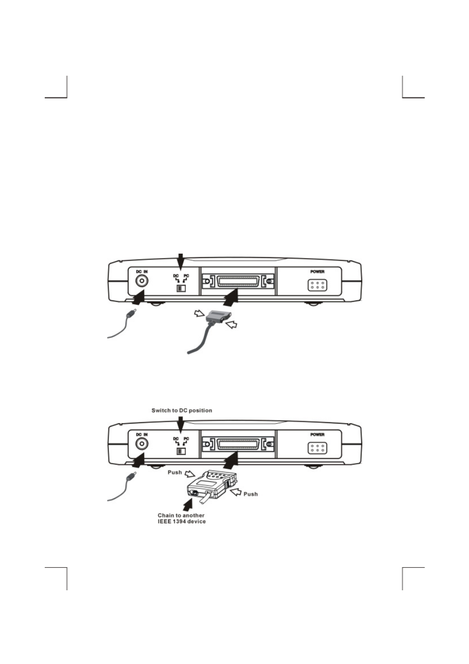 Cable connections | Apple IEEE1394 User Manual | Page 11 / 24