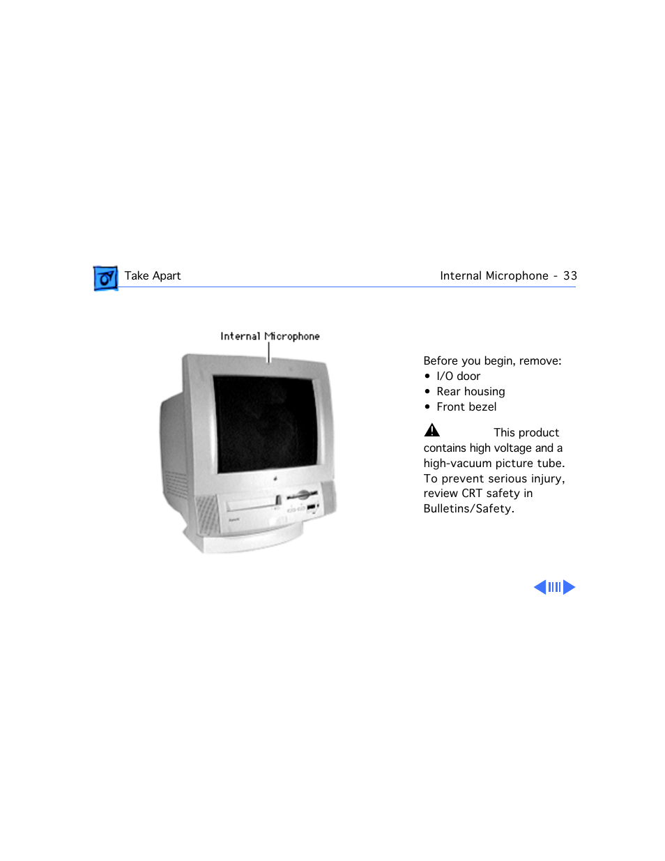 Internal microphone | Apple Mac 5260/100 User Manual | Page 107 / 216