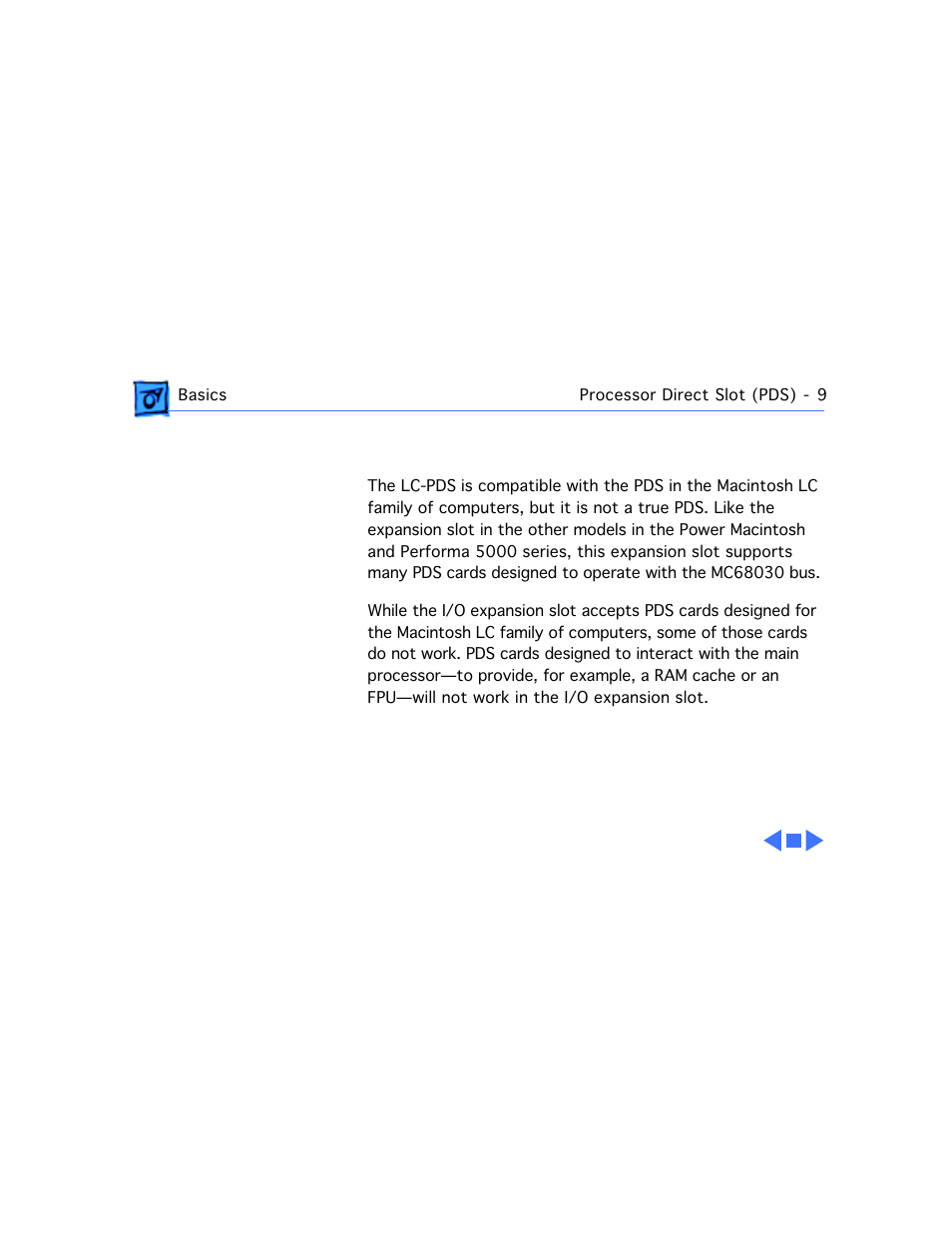 Processor direct slot (pds) | Apple Mac 5260/100 User Manual | Page 11 / 216