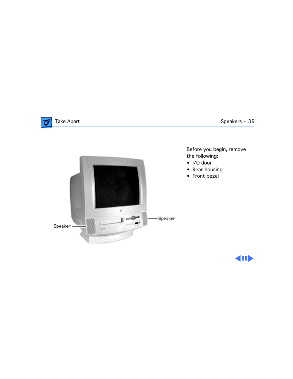 Speakers | Apple Mac 5260/100 User Manual | Page 113 / 216