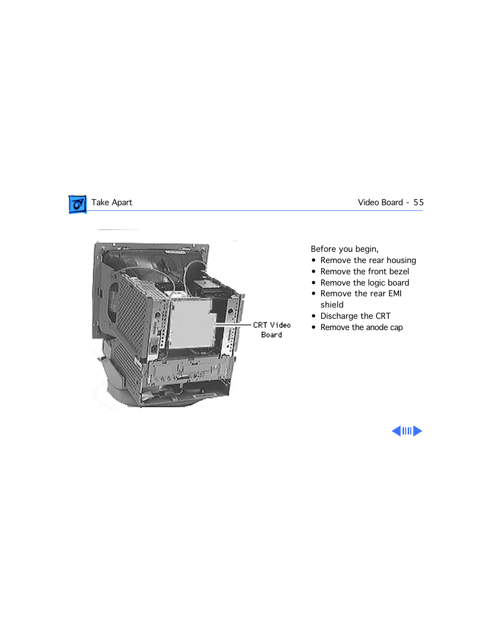 Video board | Apple Mac 5260/100 User Manual | Page 129 / 216