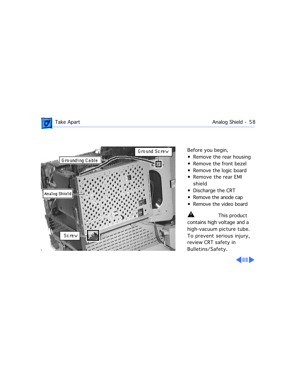 Analog shield | Apple Mac 5260/100 User Manual | Page 132 / 216