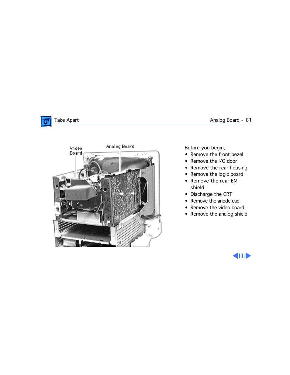 Analog board | Apple Mac 5260/100 User Manual | Page 135 / 216