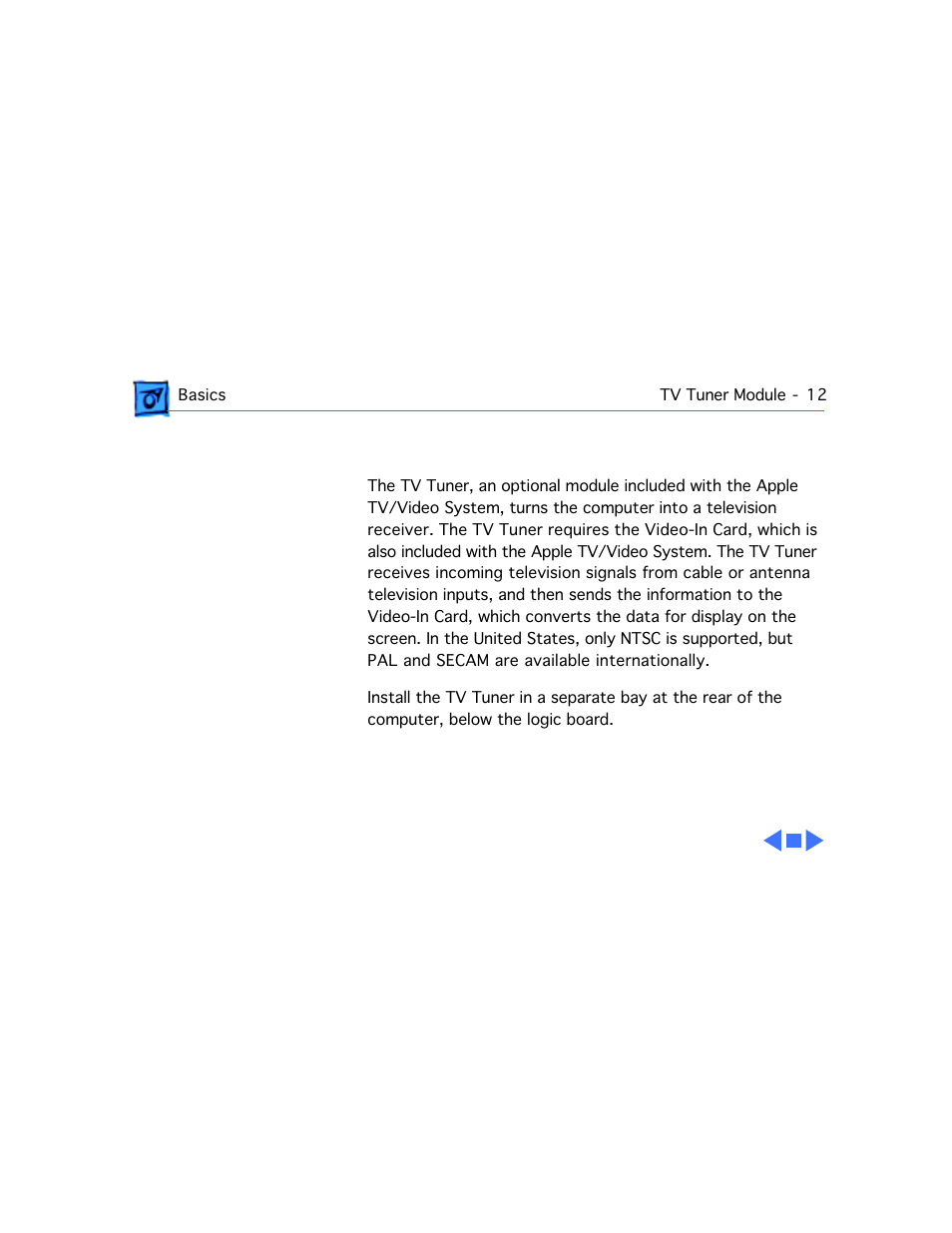 Tv tuner module | Apple Mac 5260/100 User Manual | Page 14 / 216