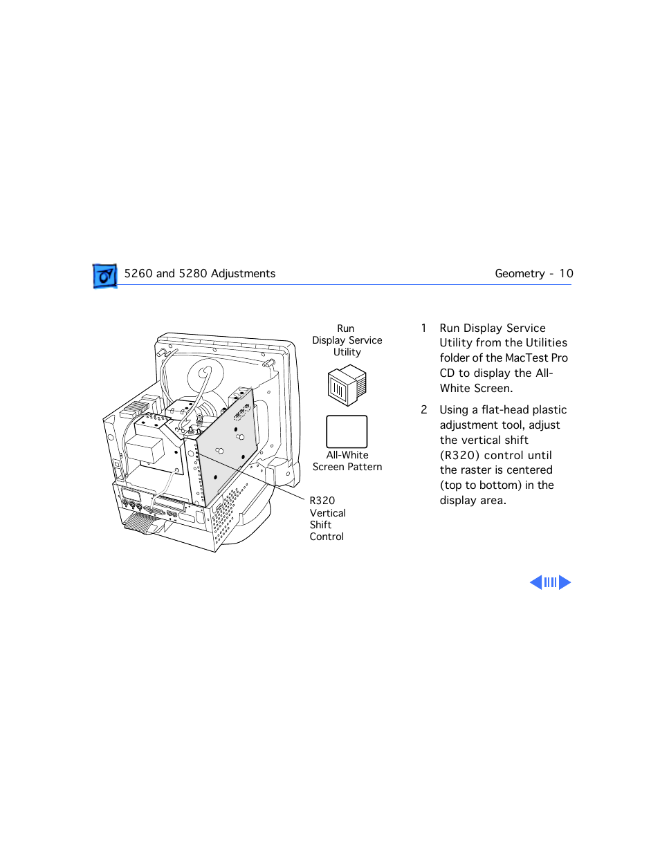 Vertical shift | Apple Mac 5260/100 User Manual | Page 193 / 216