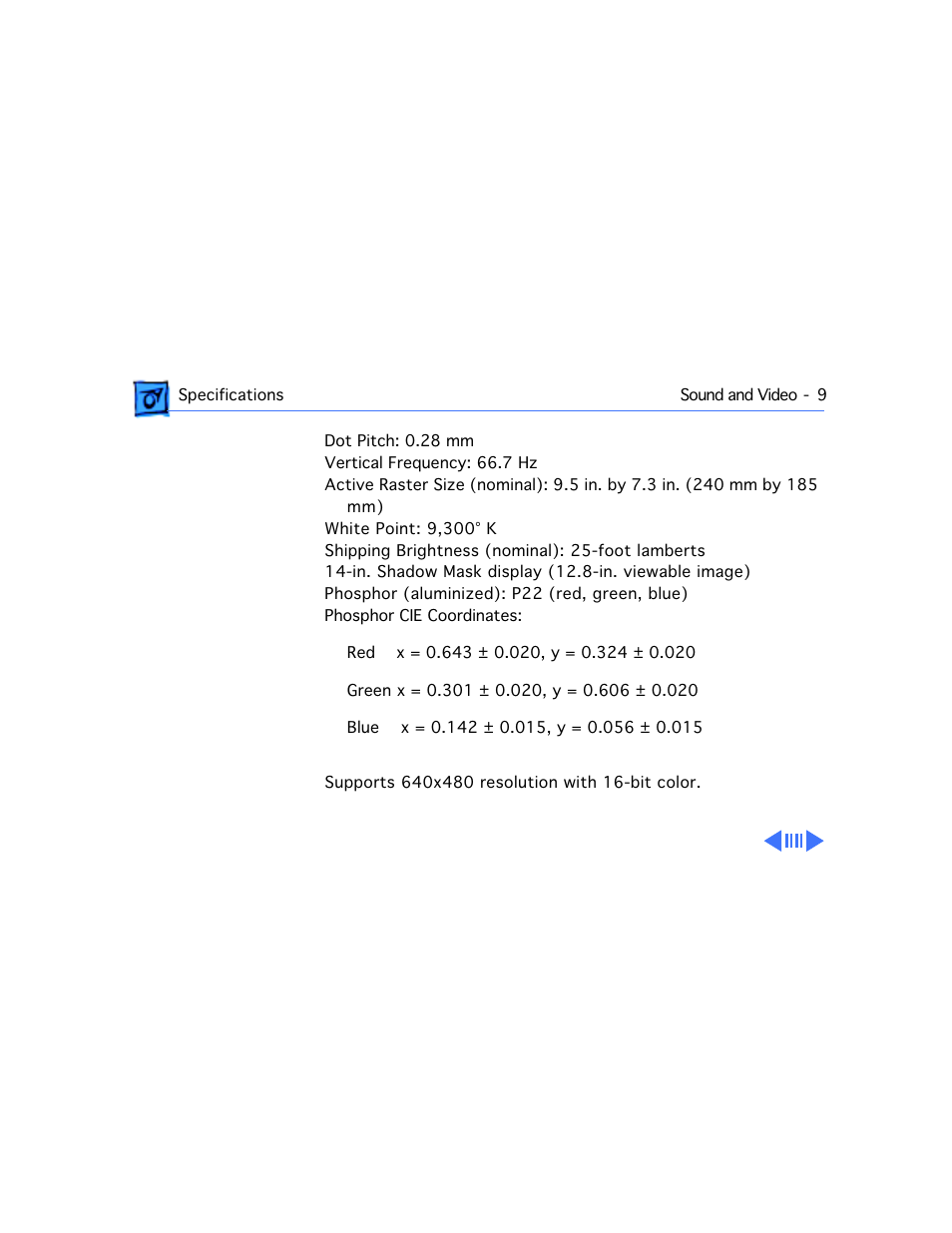 Built-in video display, Video modes | Apple Mac 5260/100 User Manual | Page 36 / 216