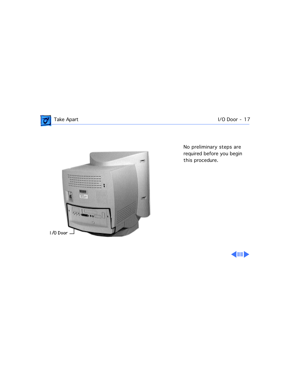 I/o door | Apple Mac 5260/100 User Manual | Page 91 / 216