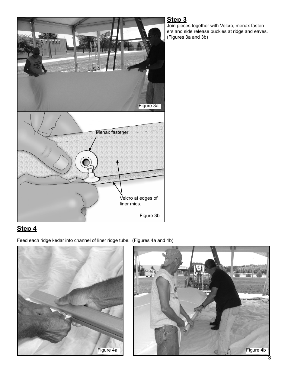 Step 3, Step 4 | Anchor EVENT AND VENUE LINER User Manual | Page 3 / 8