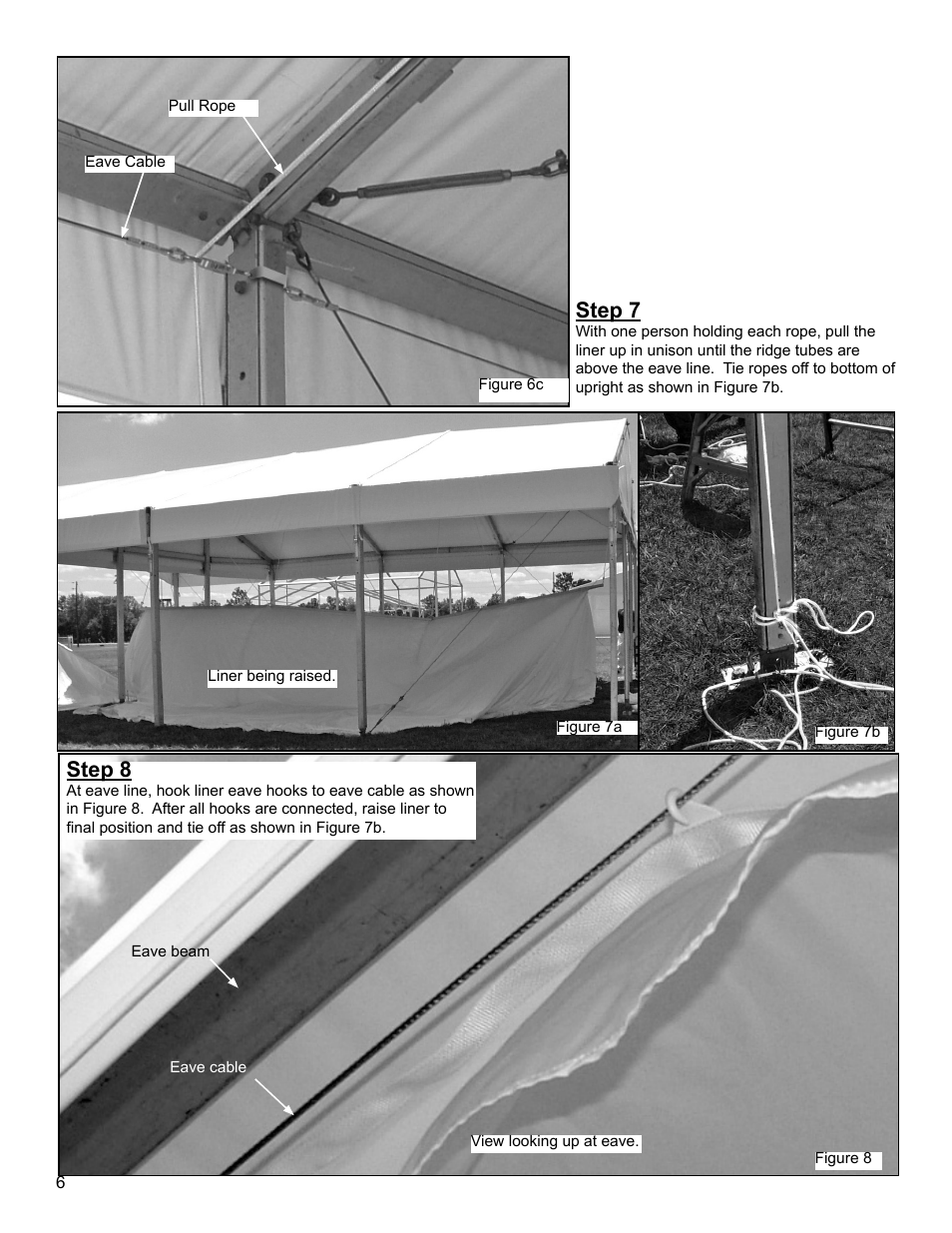 Step 8, Step 7 | Anchor EVENT AND VENUE LINER User Manual | Page 6 / 8