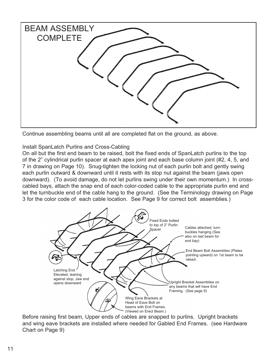 Beam assembly complete | Anchor ANCHORSPAN AA 30FT-60FT User Manual | Page 14 / 38