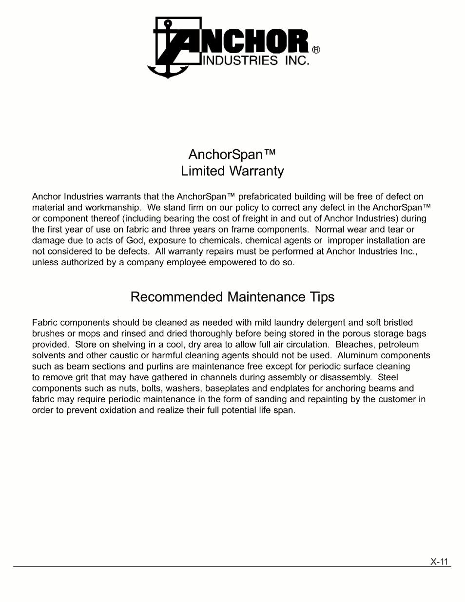 Anchor ANCHORSPAN A 60FT-80FT User Manual | Page 37 / 38