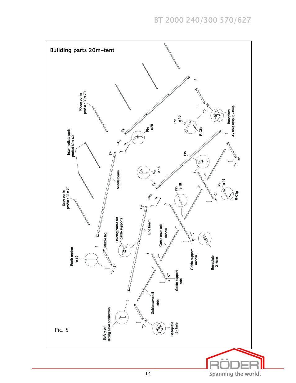 Anchor EVENT SERIES - PROFILE SIZE: 20M - 220X100X4 - 3M UPRIGHTS User Manual | Page 15 / 47