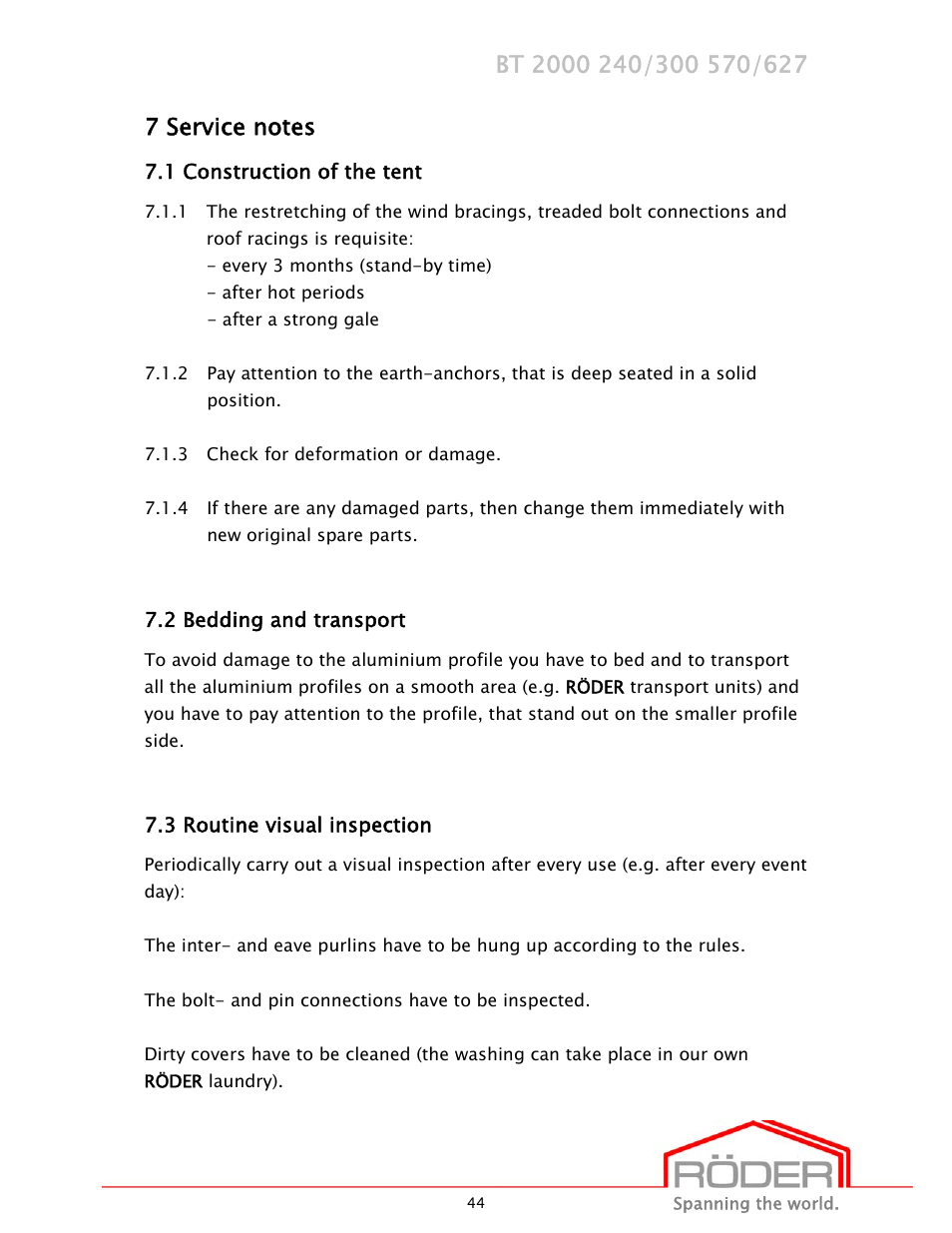 Anchor EVENT SERIES - PROFILE SIZE: 20M - 220X100X4 - 3M UPRIGHTS User Manual | Page 45 / 47