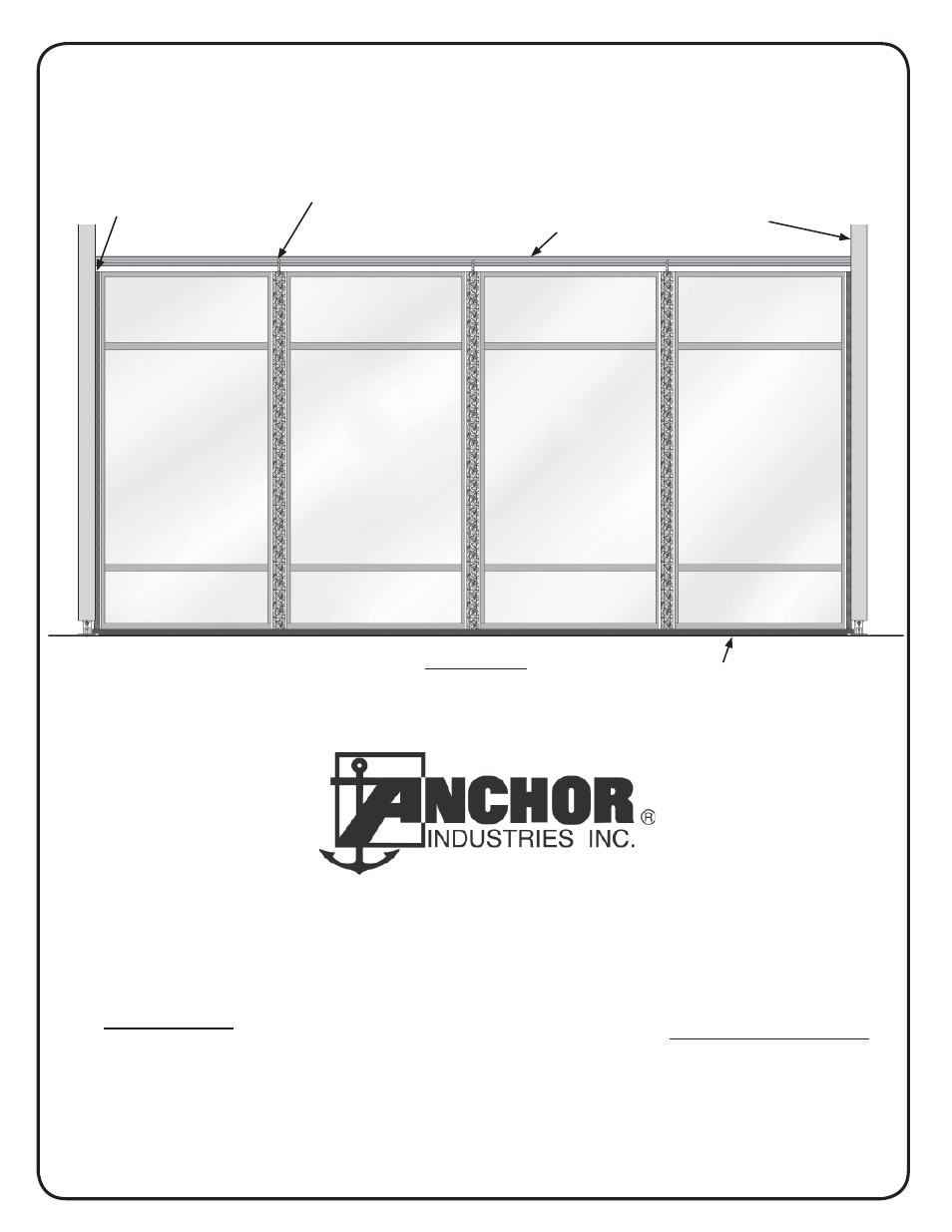 Anchor EVENT SERIES - PROFILE SIZE: 220MM X 100MM, INSTRUCTION SUPPLEMENT - WINDOW / HARD WALL INSTALLATION User Manual | 4 pages