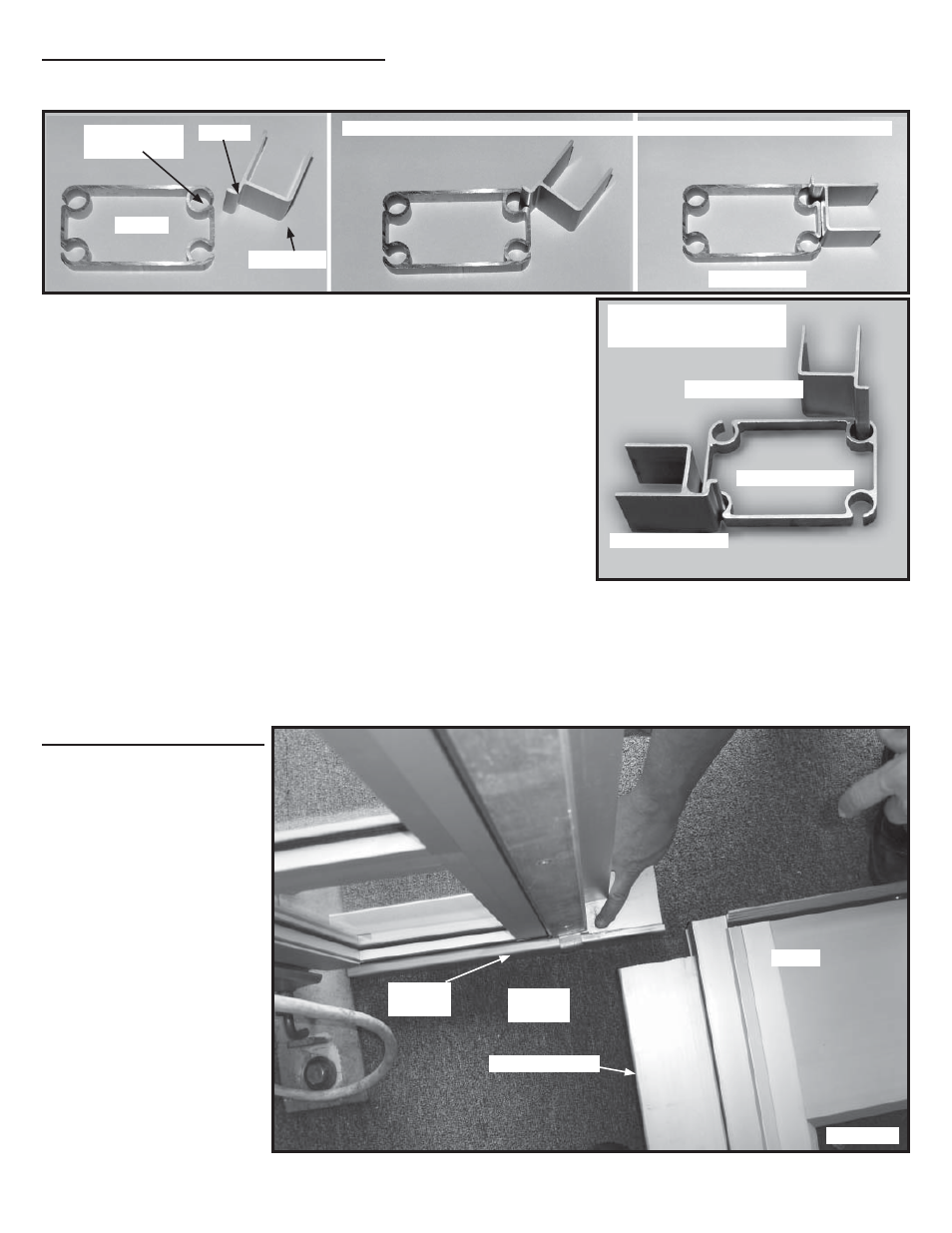 Step 2: installation kit assembly, Installing the sidelights | Anchor EVENT SERIES - PROFILE SIZE: 220MM X 100MM, INSTRUCTION SUPPLEMENT - AMBASSADOOR AND HARDWALL INSTALLATION User Manual | Page 2 / 4