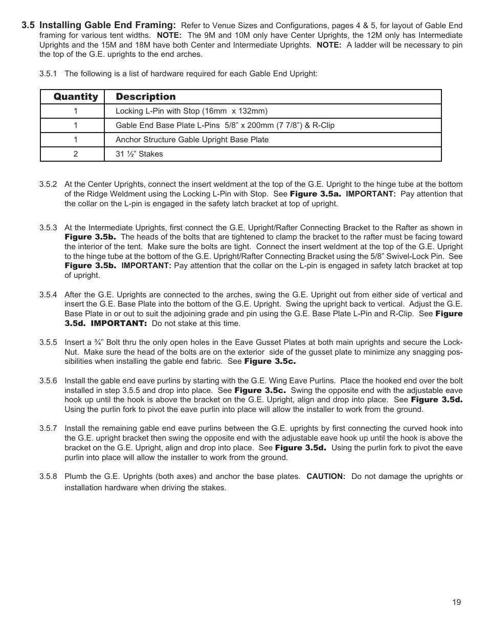 Anchor VENUE SERIES - PROFILE SIZE: 160MM X 100MM User Manual | Page 19 / 28