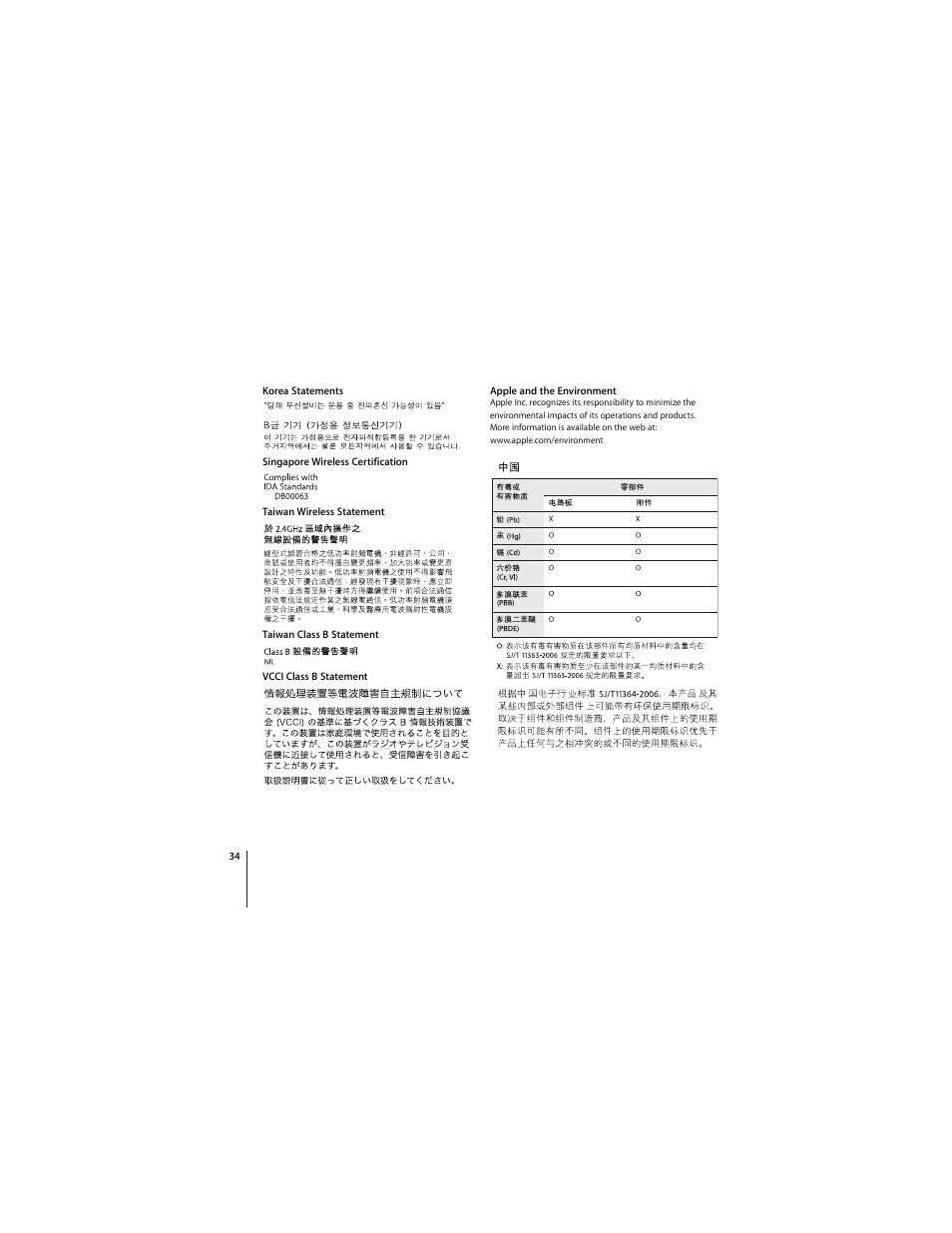 Apple Wireless Mighty Mouse User Manual | Page 34 / 36