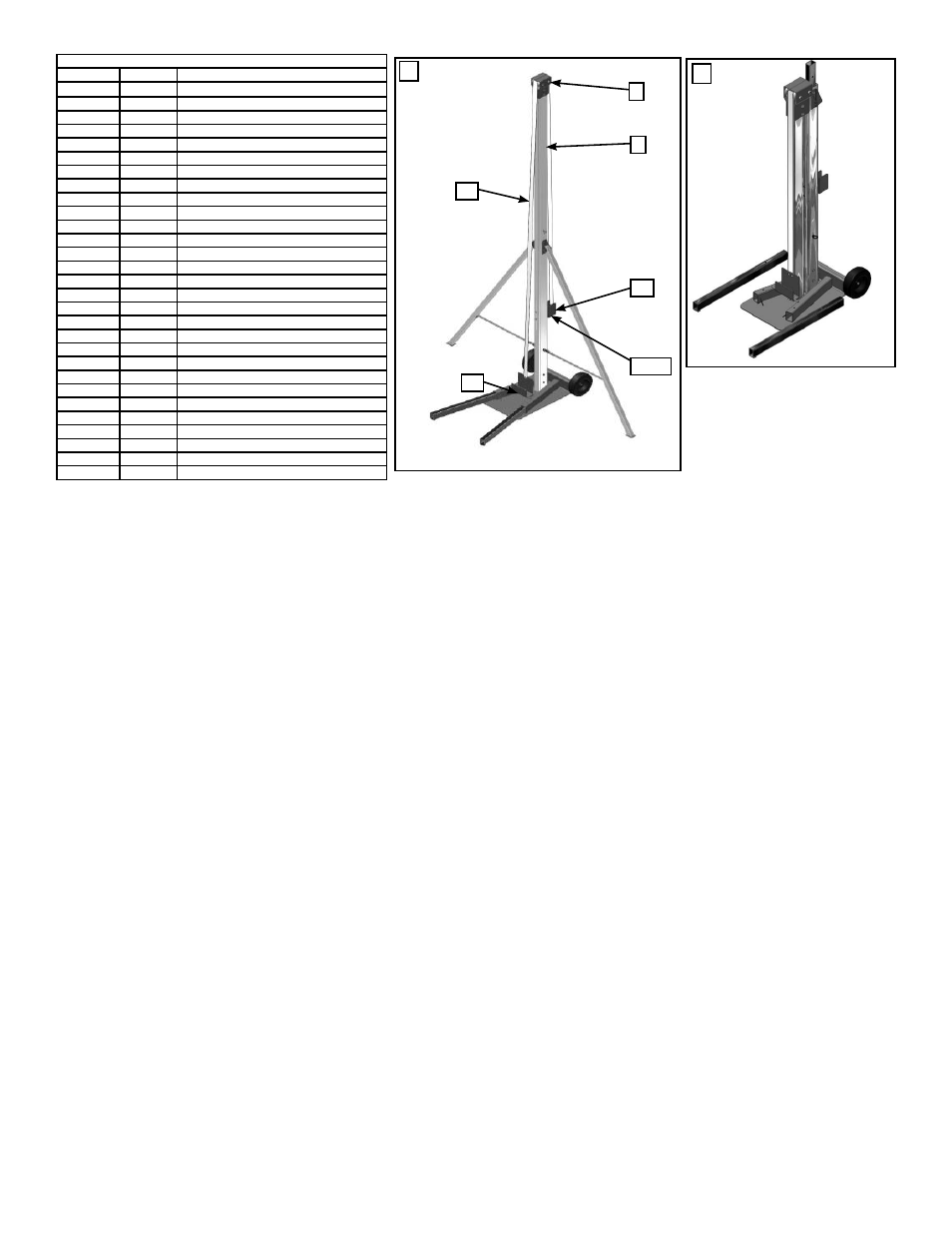 Caution | Anchor NAVI-TRAC FRAME LIFT User Manual | Page 2 / 2