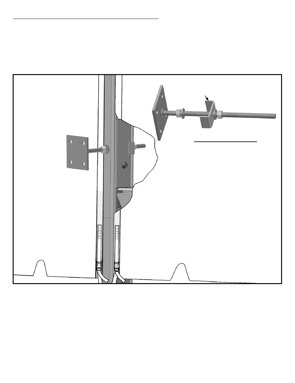Step 8 - fastening frame to existing building | Anchor NAVI-TRAC LITE PAVILLION - 12 TO 24 User Manual | Page 14 / 16