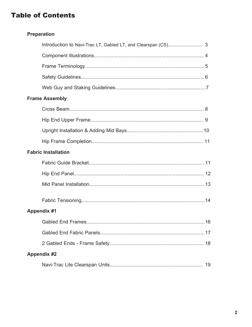 Anchor NAVI-TRAC LITE 20 WIDE User Manual | Page 2 / 21