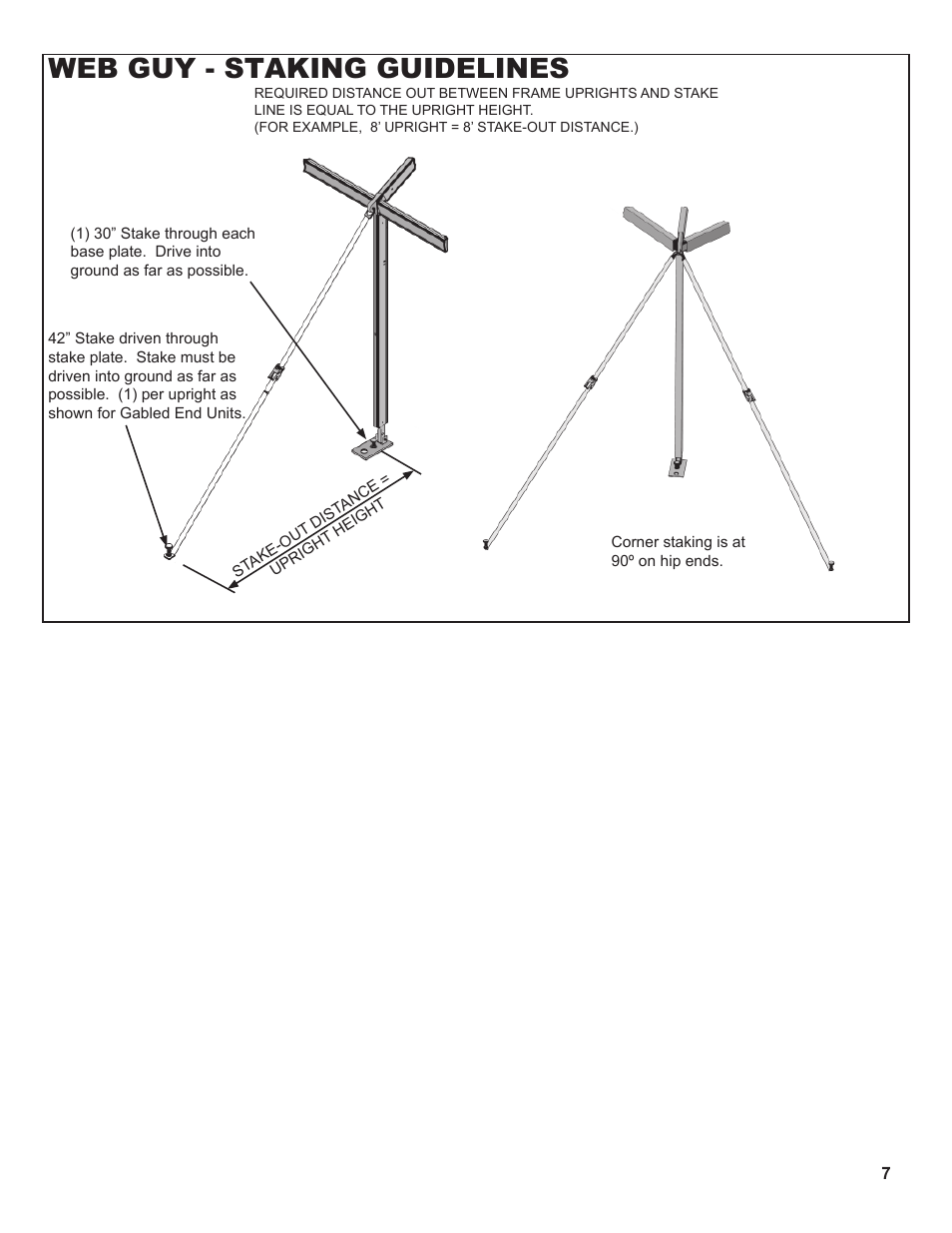 Web guy - staking guidelines | Anchor NAVI-TRAC LITE 20 WIDE User Manual | Page 7 / 21