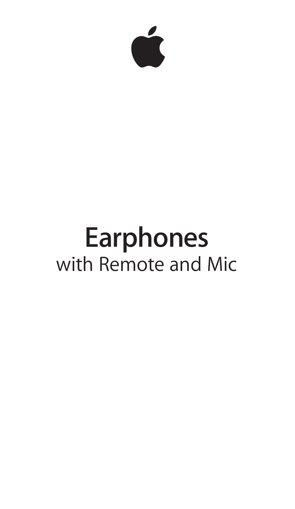 Apple Earphones with Remote and Mic User Manual | 36 pages