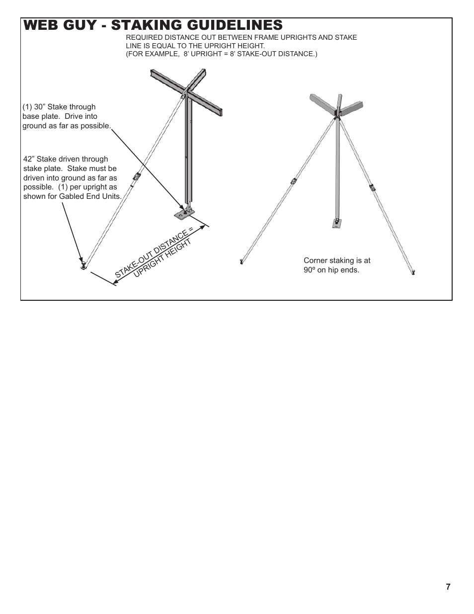 Web guy - staking guidelines | Anchor NAVI-TRAC LITE 30 WIDE User Manual | Page 7 / 20
