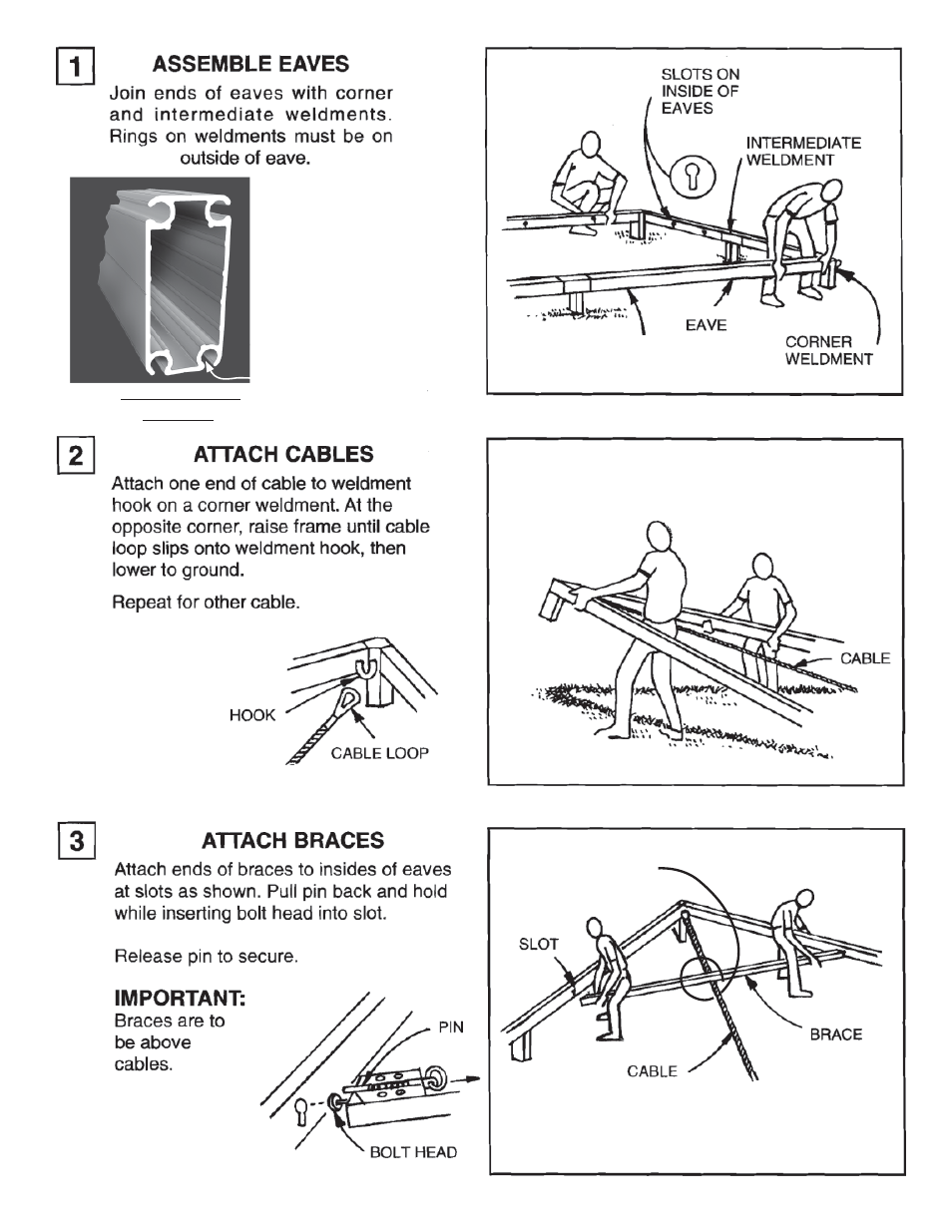 Anchor CENTURY FRAME TENTS 30X30 WITH OPTIONAL WALLS User Manual | Page 3 / 8