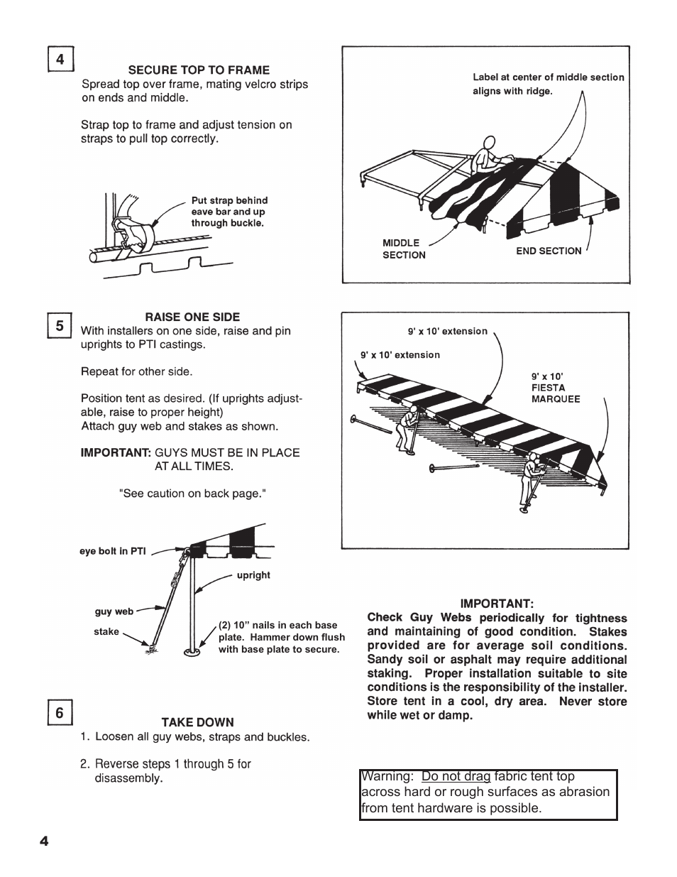 Anchor FIESTA MARQUEE User Manual | Page 4 / 5