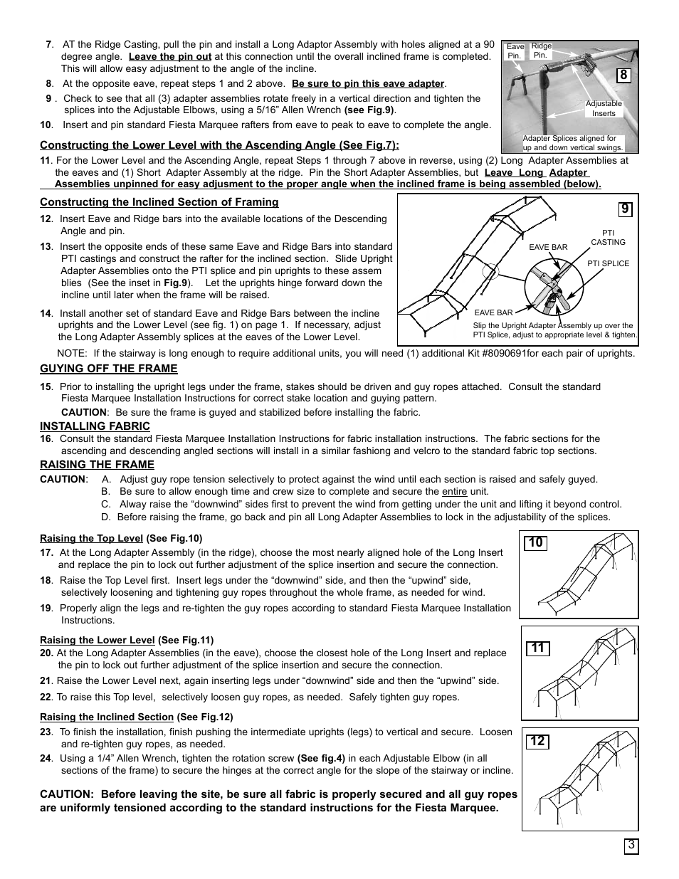 Anchor FIESTA MARQUEE STAIR STEP KIT User Manual | Page 3 / 4